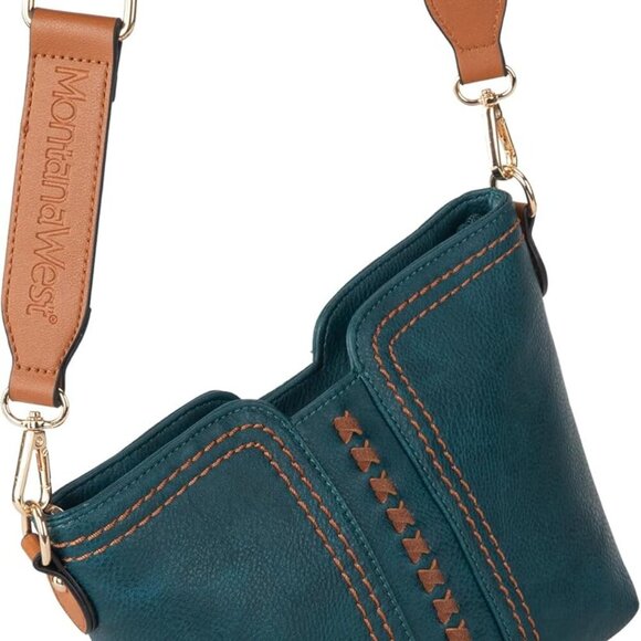 MINI Crossbody Bags for Women Cross Body Purses Shoulder Handbags with Wide Guit - Picture 3 of 6